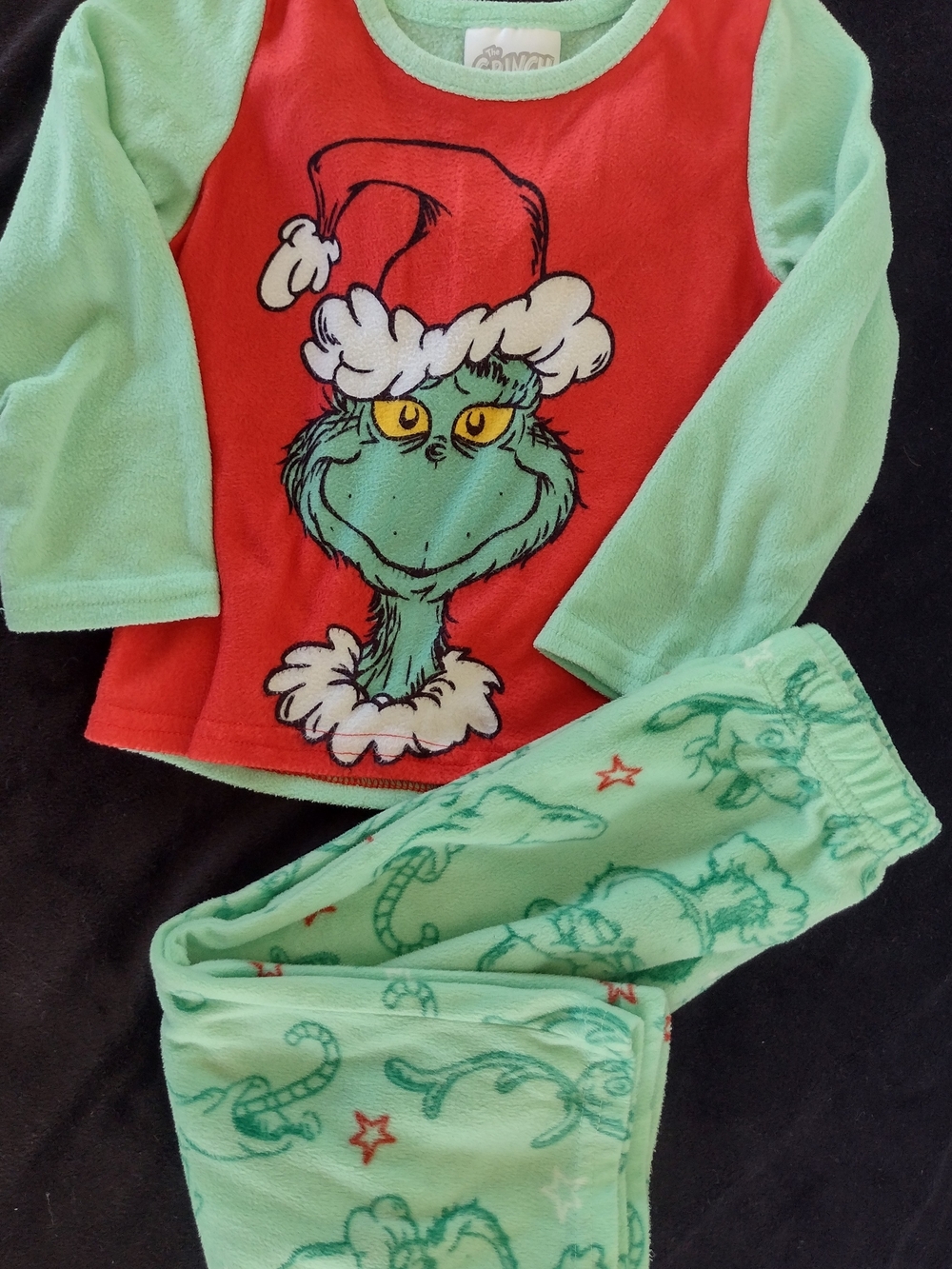 The Grinch Dr. Seuss Kids Christmas Pajama Set Size 3T